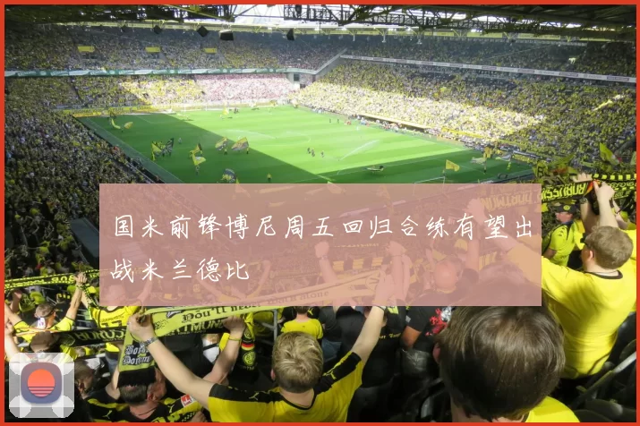 国米前锋博尼周五回归合练有望出战米兰德比